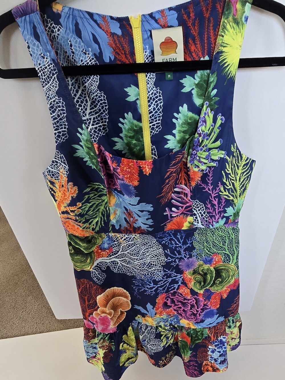 Farm Rio Ocean Theme Dress SIZE M - Picture 2 of 6